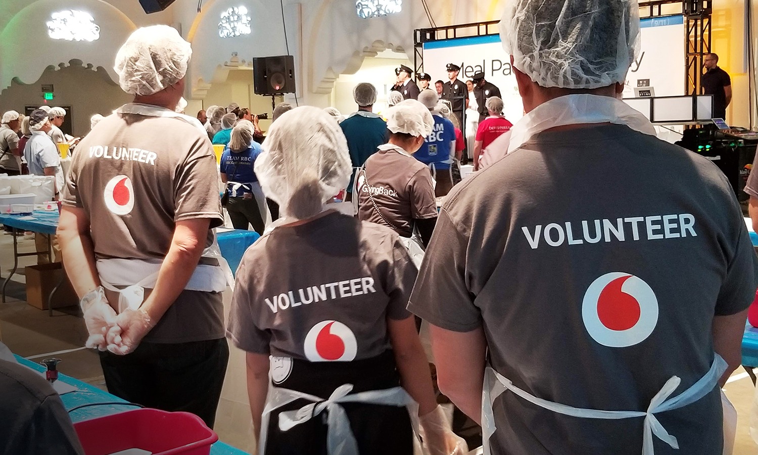 Vodafone volunteers
